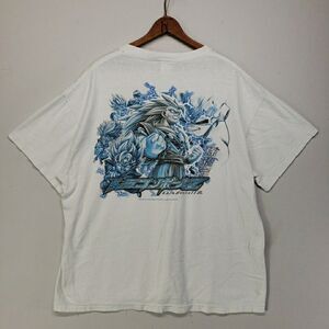 Vintage 2001 Dragon Ball Z T Shirt XL White Goku Super Saiyan 3 Y2K Anime